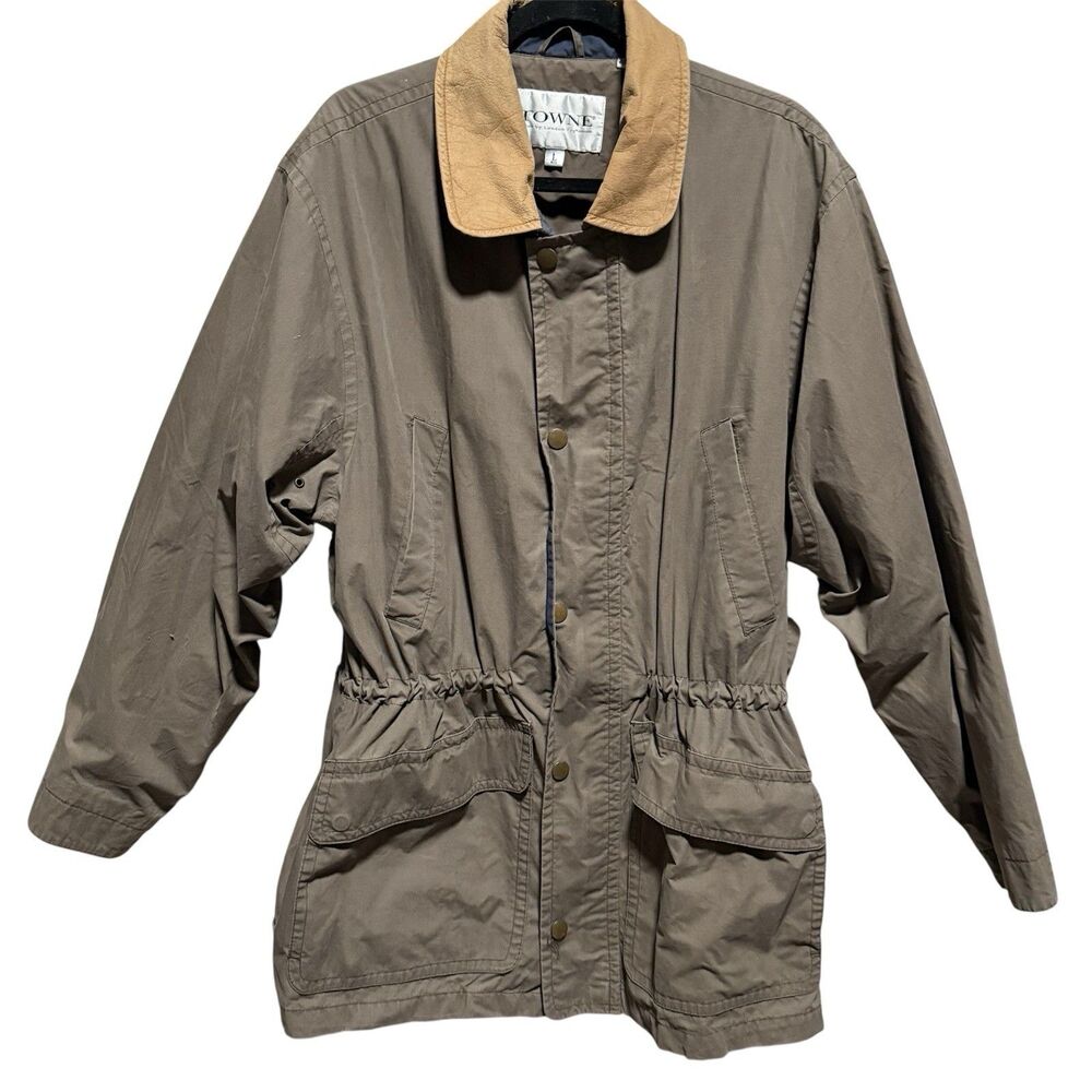 Vintage Towne by London Fog Men’s Field Jacket Coat Size L Regular